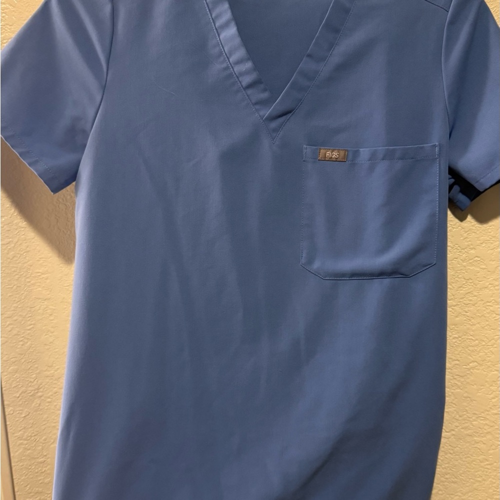 Women’s Blue V-Neck Shirt